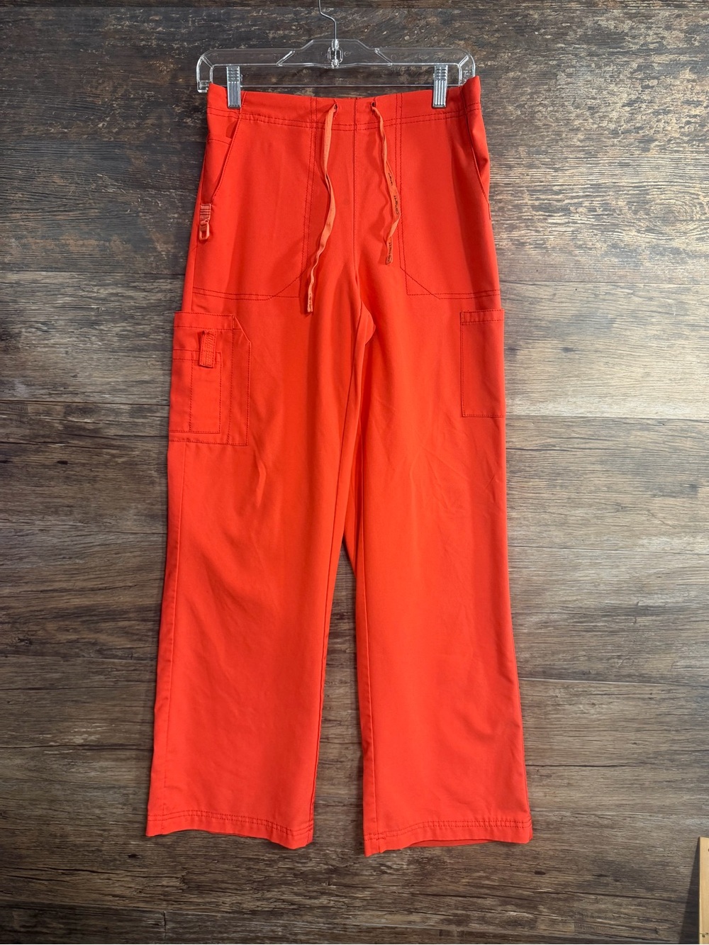 Carhartt Women's Bright Orange Cargo Drawstring Pants
